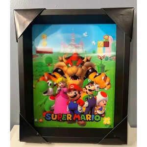 NIB Super Mario Brothers Shadow Box 3D Wall Art